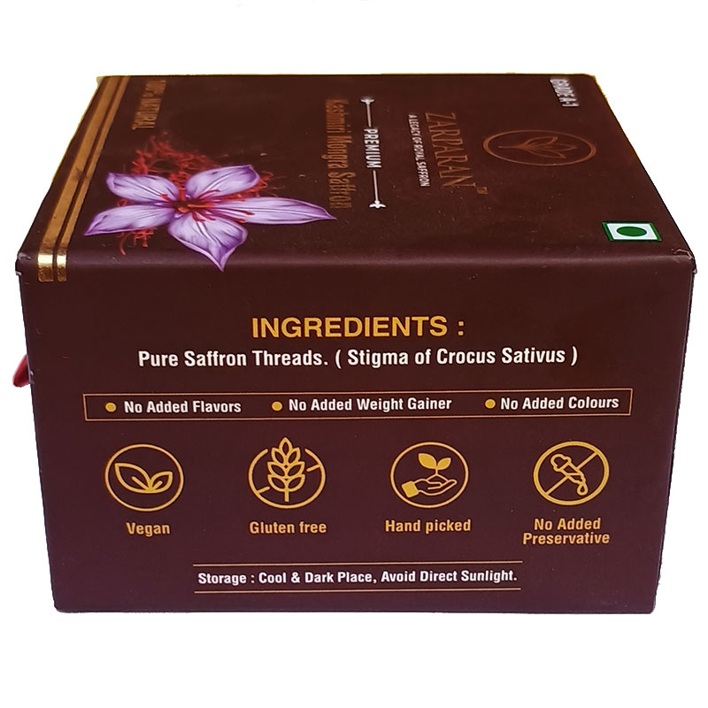 Zarparan Premium Kashmiri Mongra Saffron – 1gm - Image 5